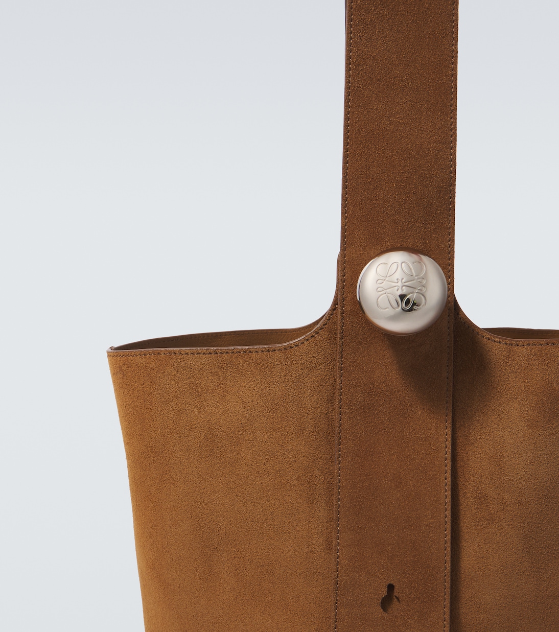 Pebble Large suede tote bag | Loewe