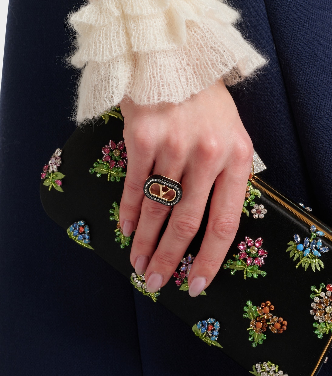 VLogo embellished ring | Valentino