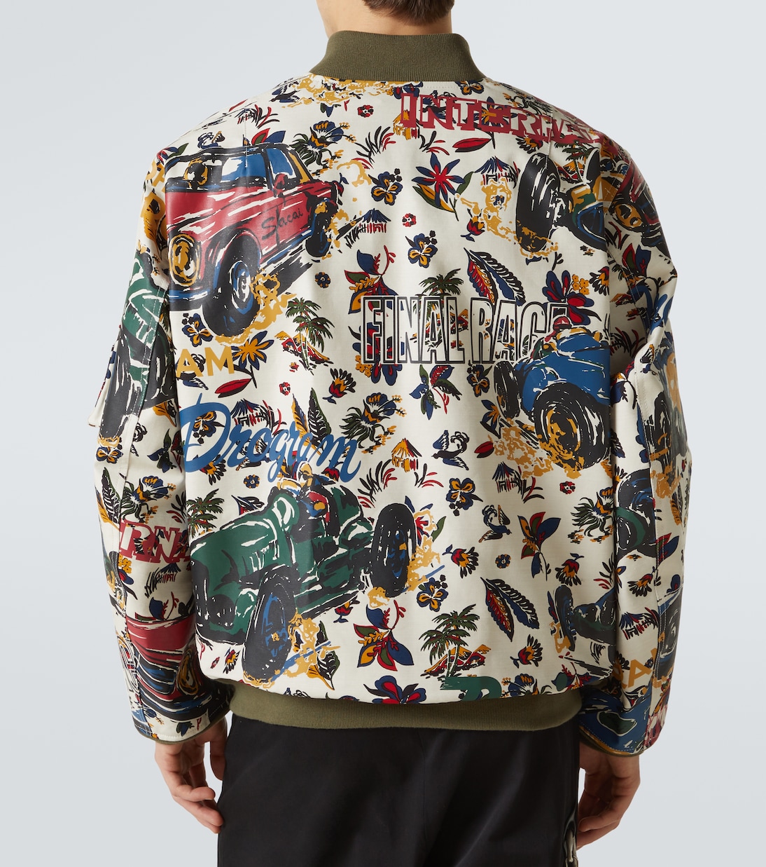Printed cotton bomber jacket | Sacai
