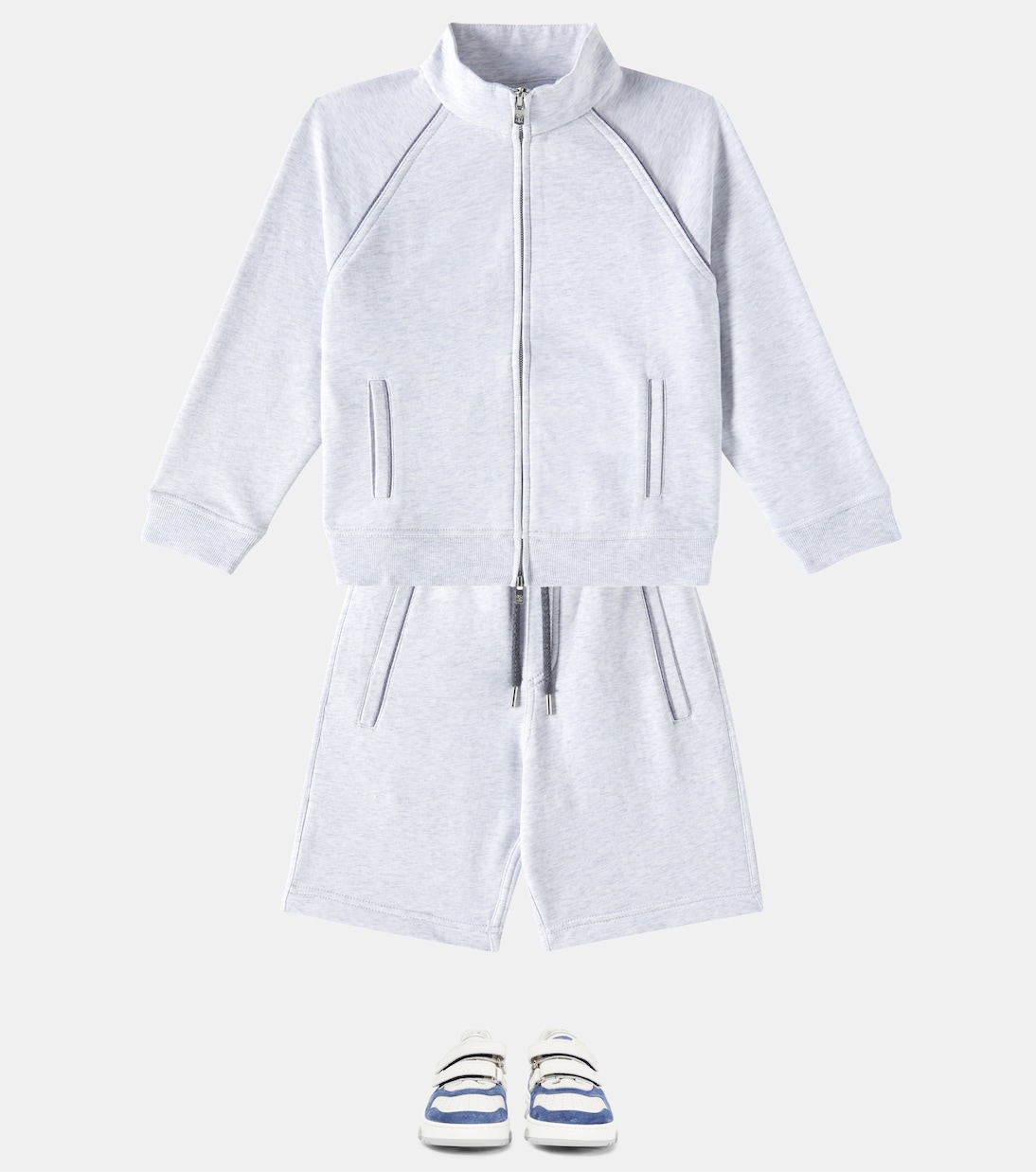 Cotton-blend Bermuda shorts | Brunello Cucinelli Kids