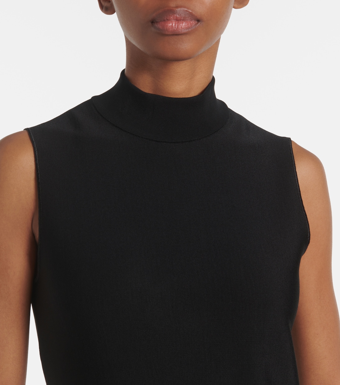 Pleated turtleneck top | Alaïa