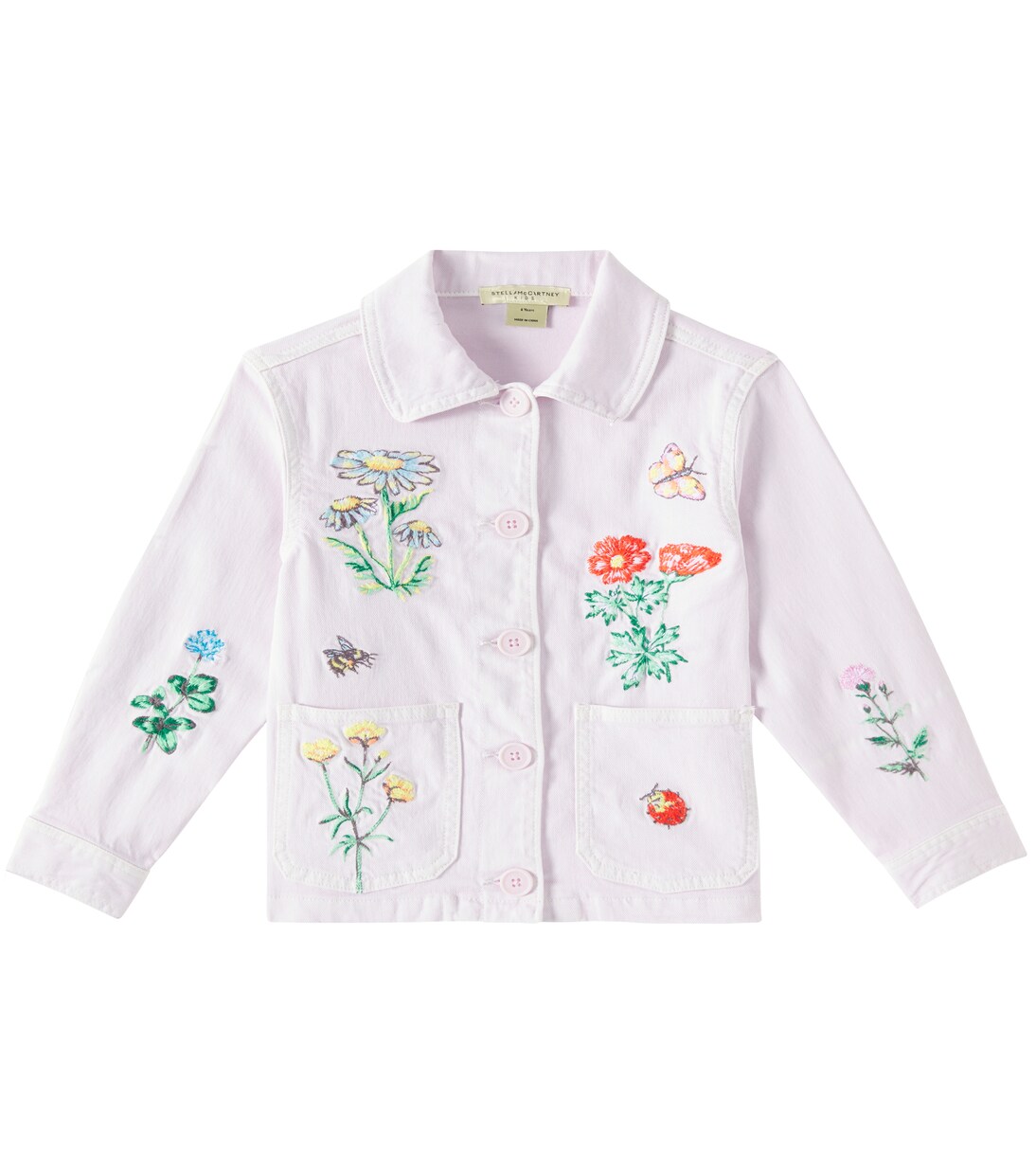 Embroidered cotton jacket | Stella McCartney Kids