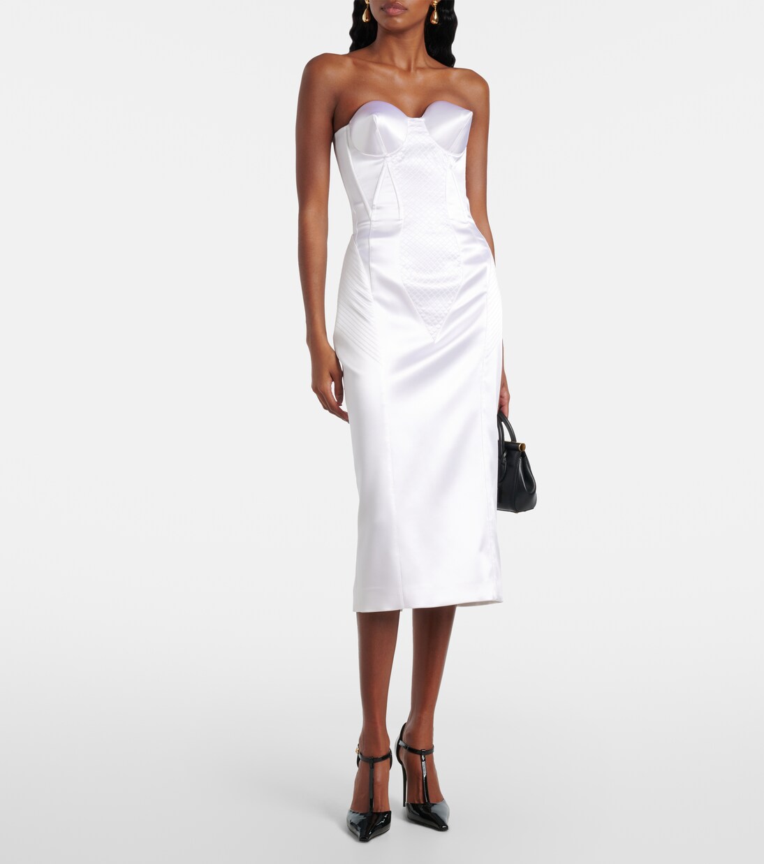 Midikleid aus Satin | Dolce&Gabbana