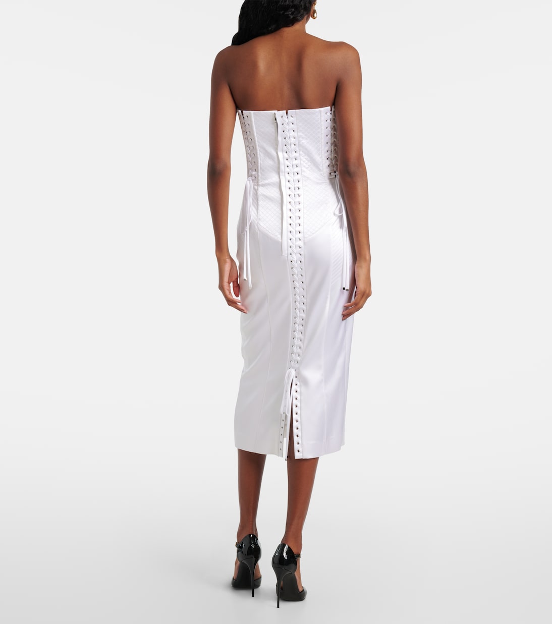 Midikleid aus Satin | Dolce&Gabbana