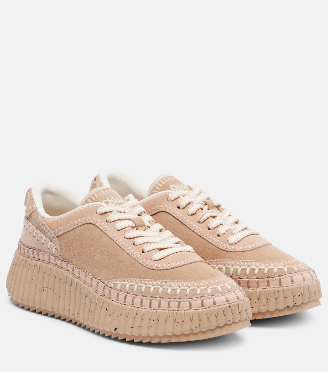 Baskets Nama à plateforme en daim | Chloé