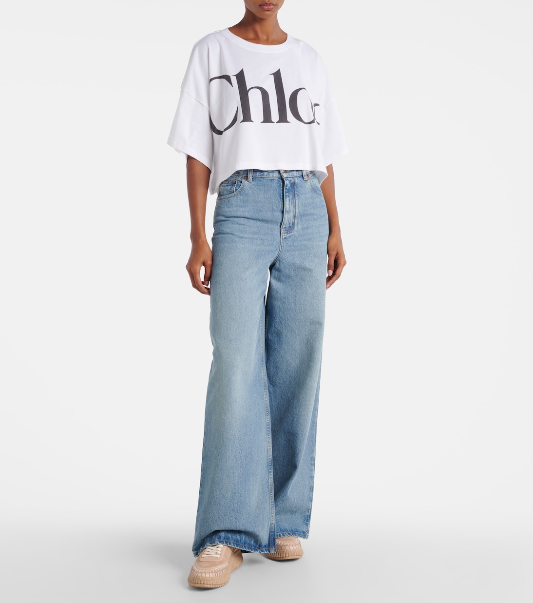 Baskets Nama à plateforme en daim | Chloé