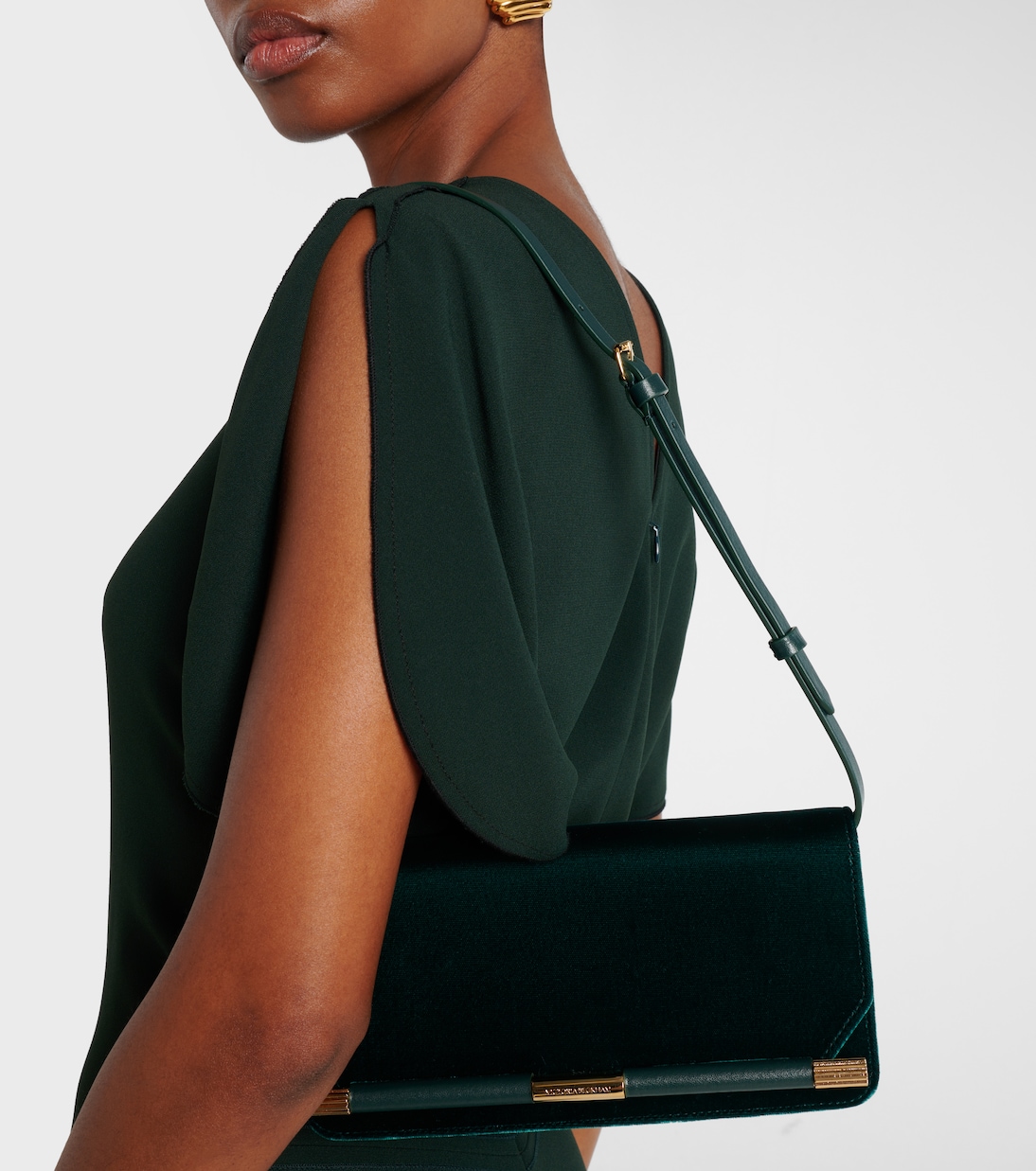 Clutch 202 aus Samt | Victoria Beckham