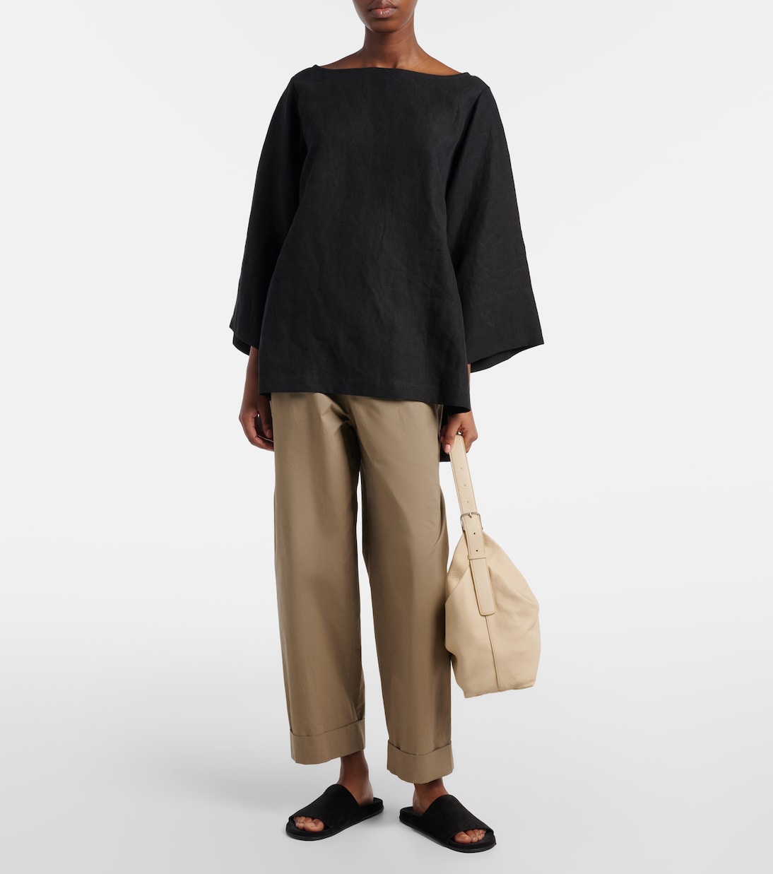 Schultertasche Isa aus Leder | The Row