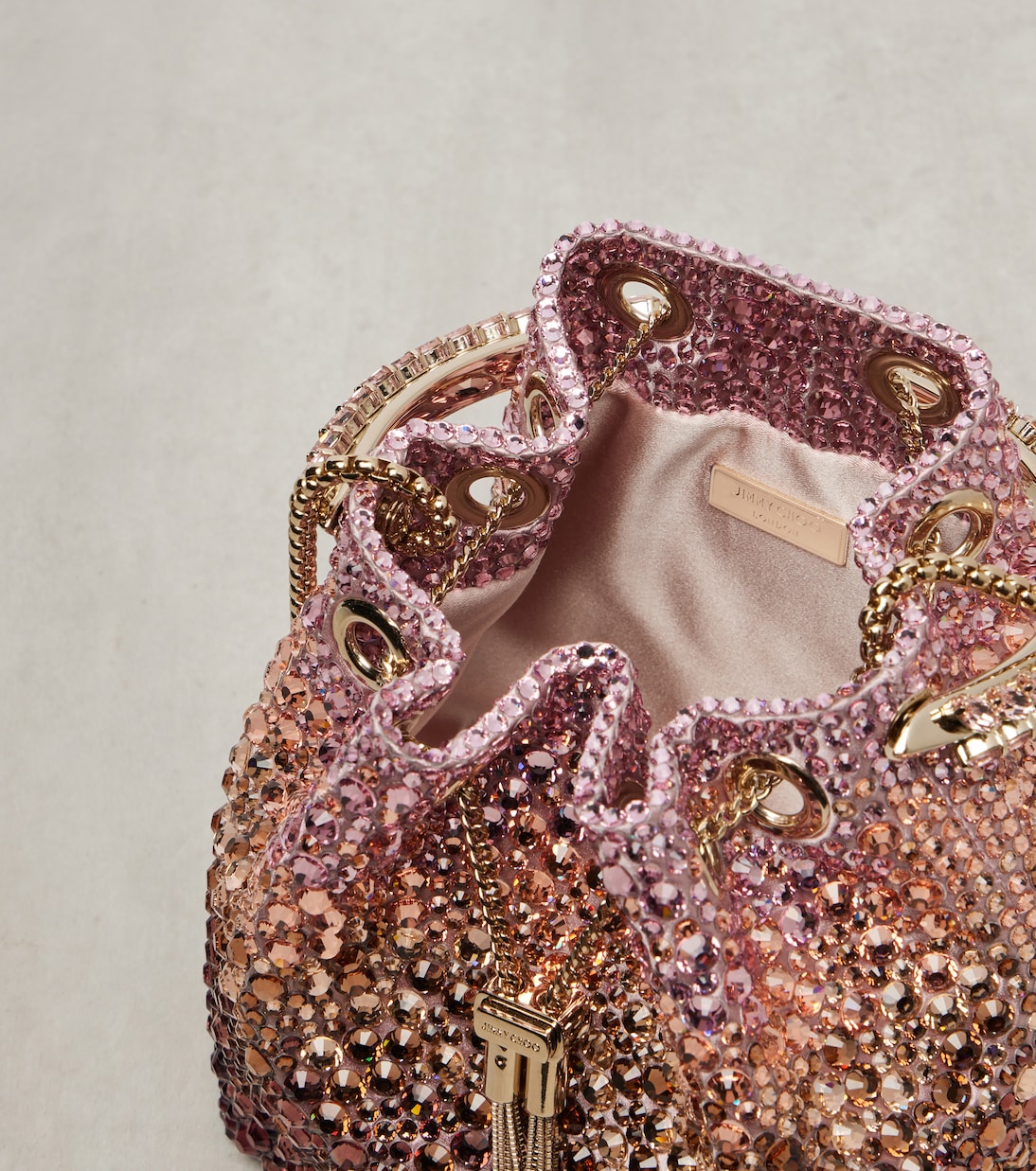 Bon Bon Micro embellished bucket bag | Jimmy Choo