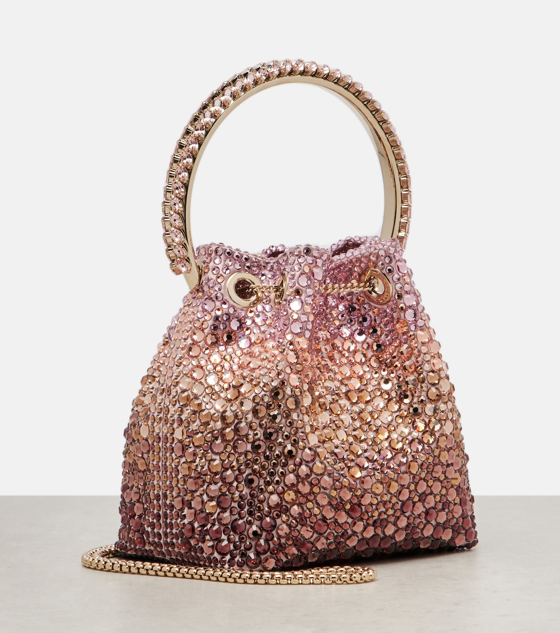 Bon Bon Micro embellished bucket bag | Jimmy Choo