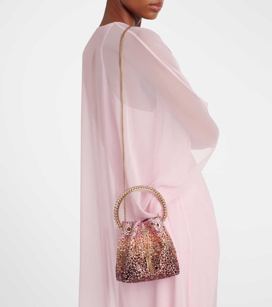 Bon Bon Micro embellished bucket bag | Jimmy Choo