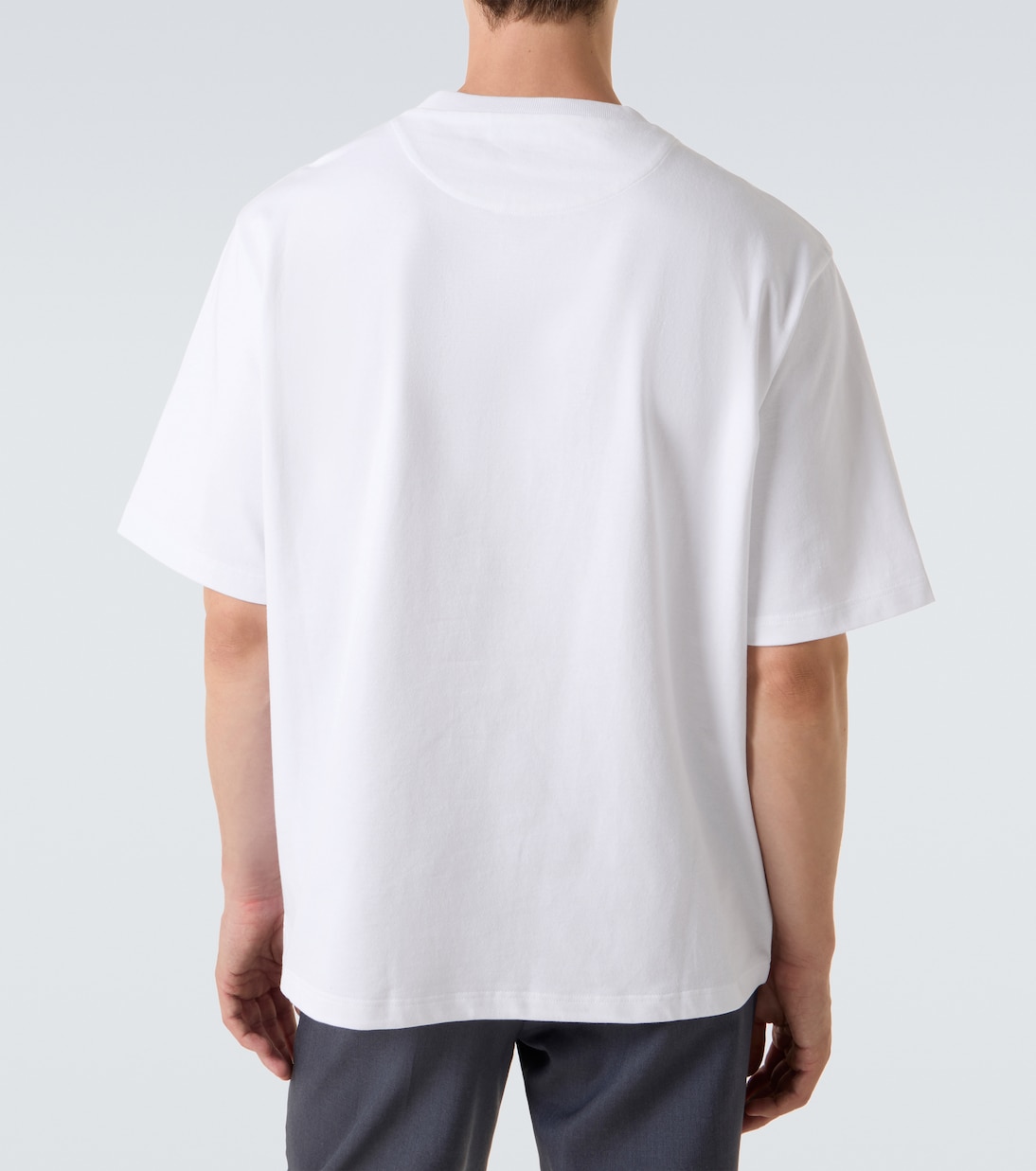 Logo oversized cotton jersey T-shirt  | Prada