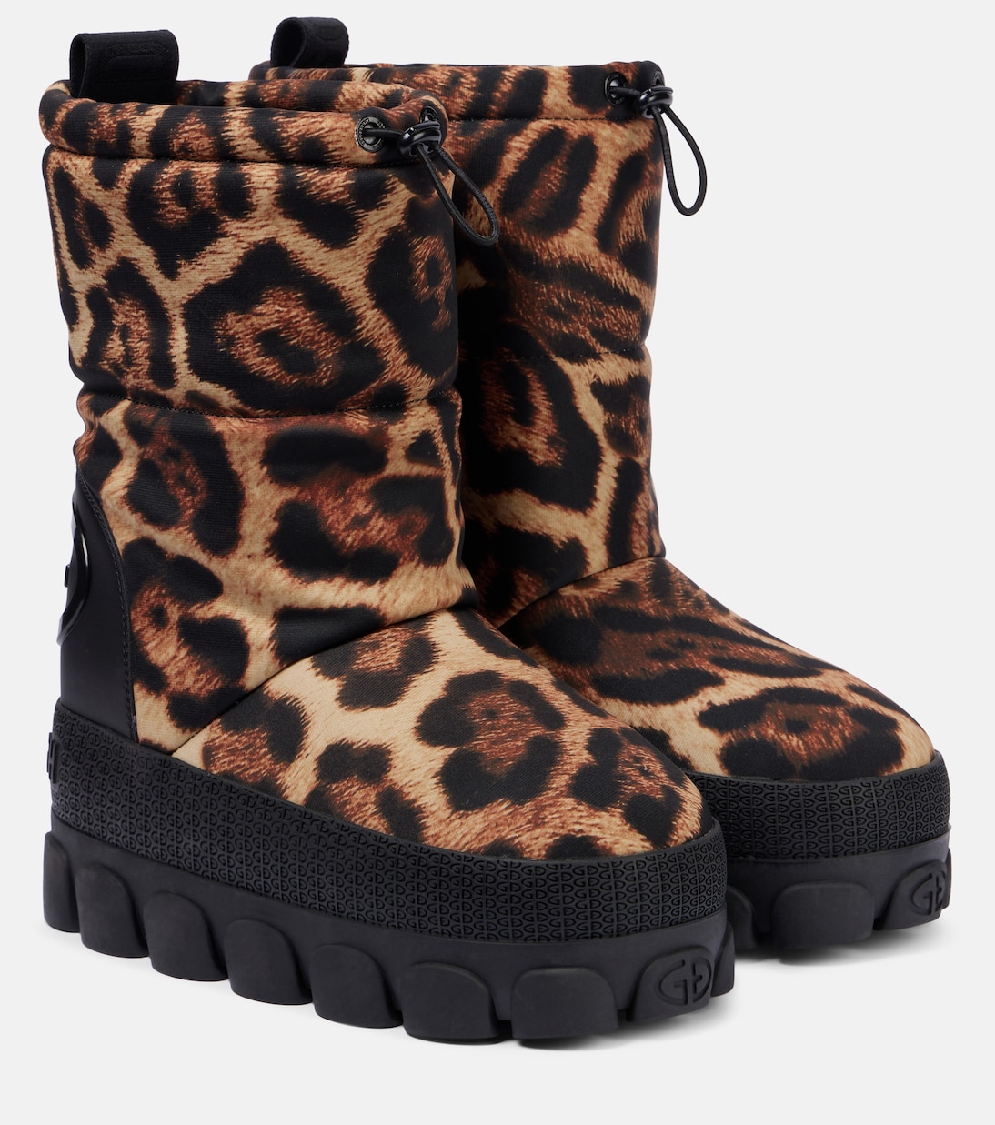 Snowy leopard-print snow boots | Goldbergh