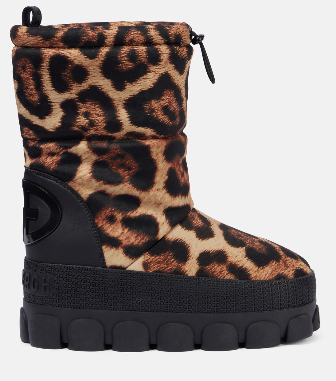 Snowy leopard-print snow boots | Goldbergh