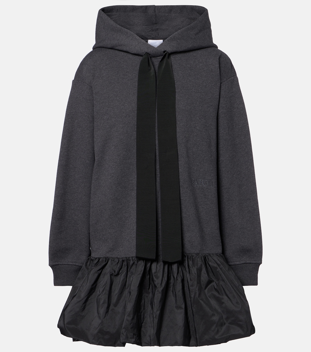Robe sweat-shirt à capuche en coton | Patou