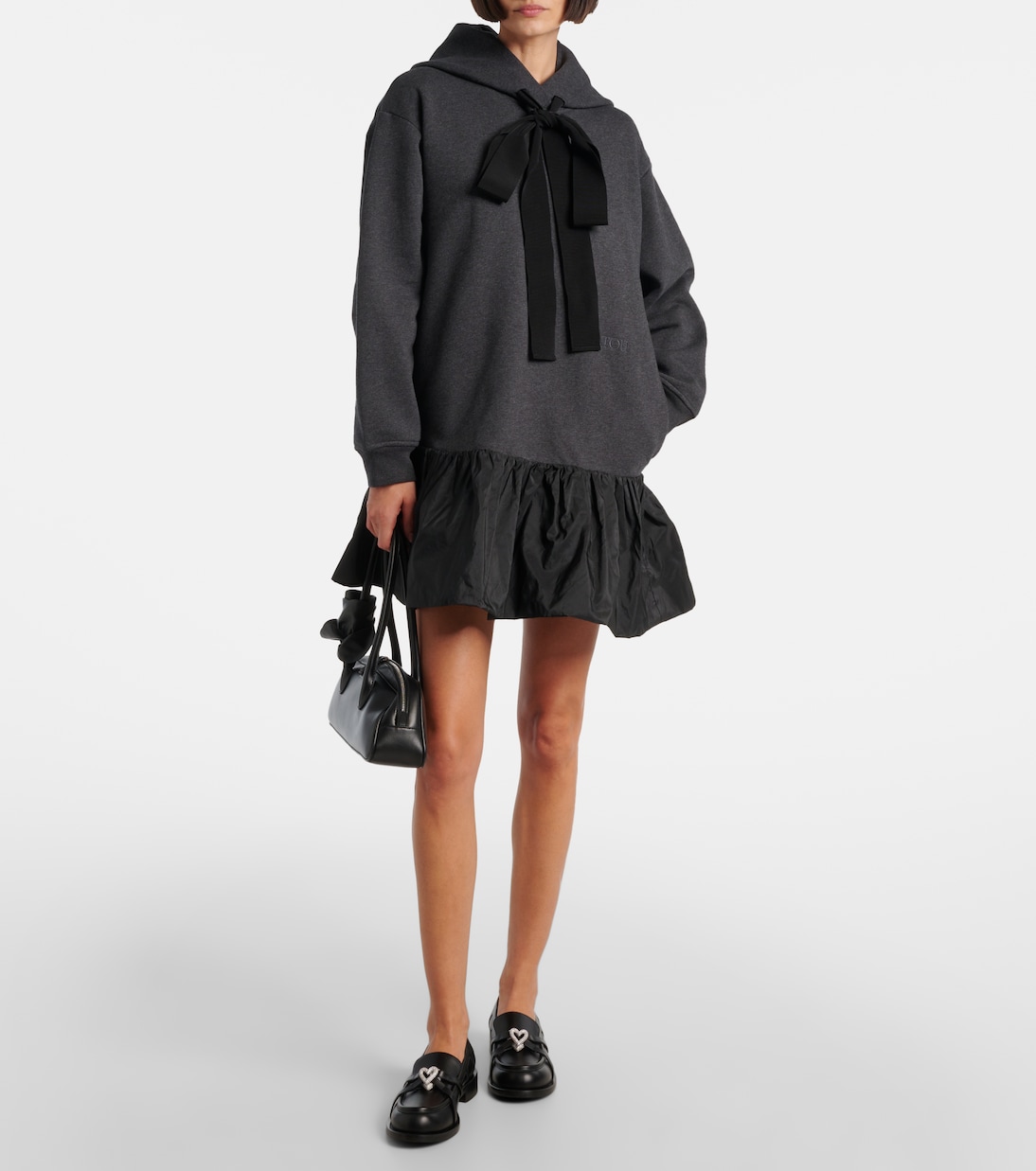 Robe sweat-shirt à capuche en coton | Patou