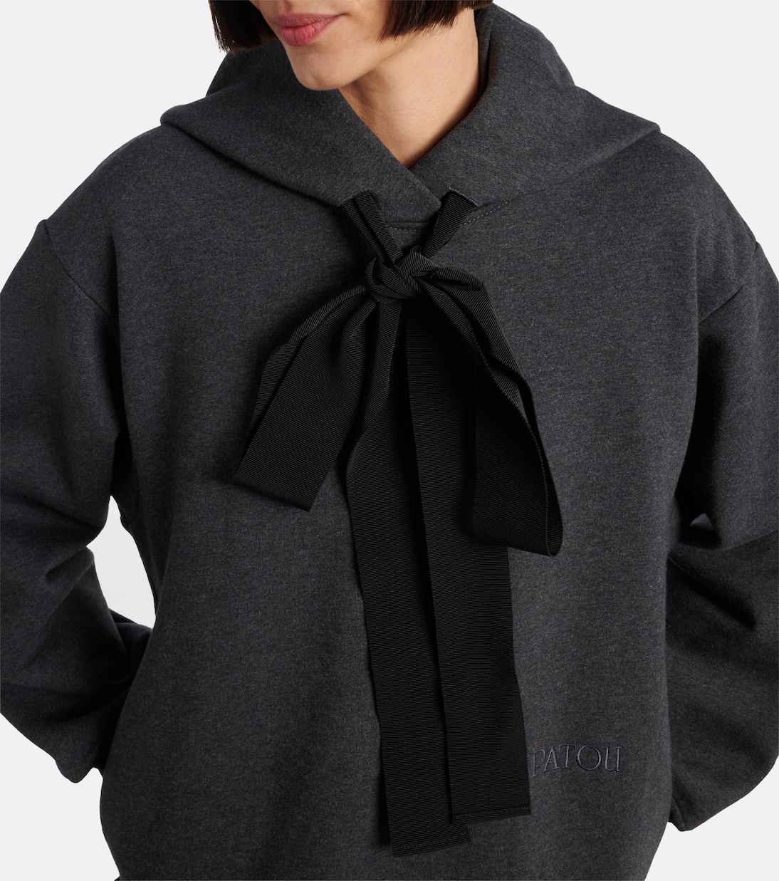 Robe sweat-shirt à capuche en coton | Patou