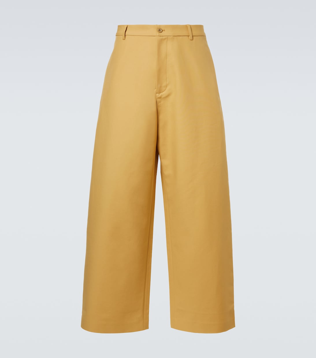 Mid-rise cotton satin wide-leg pants | Acne Studios