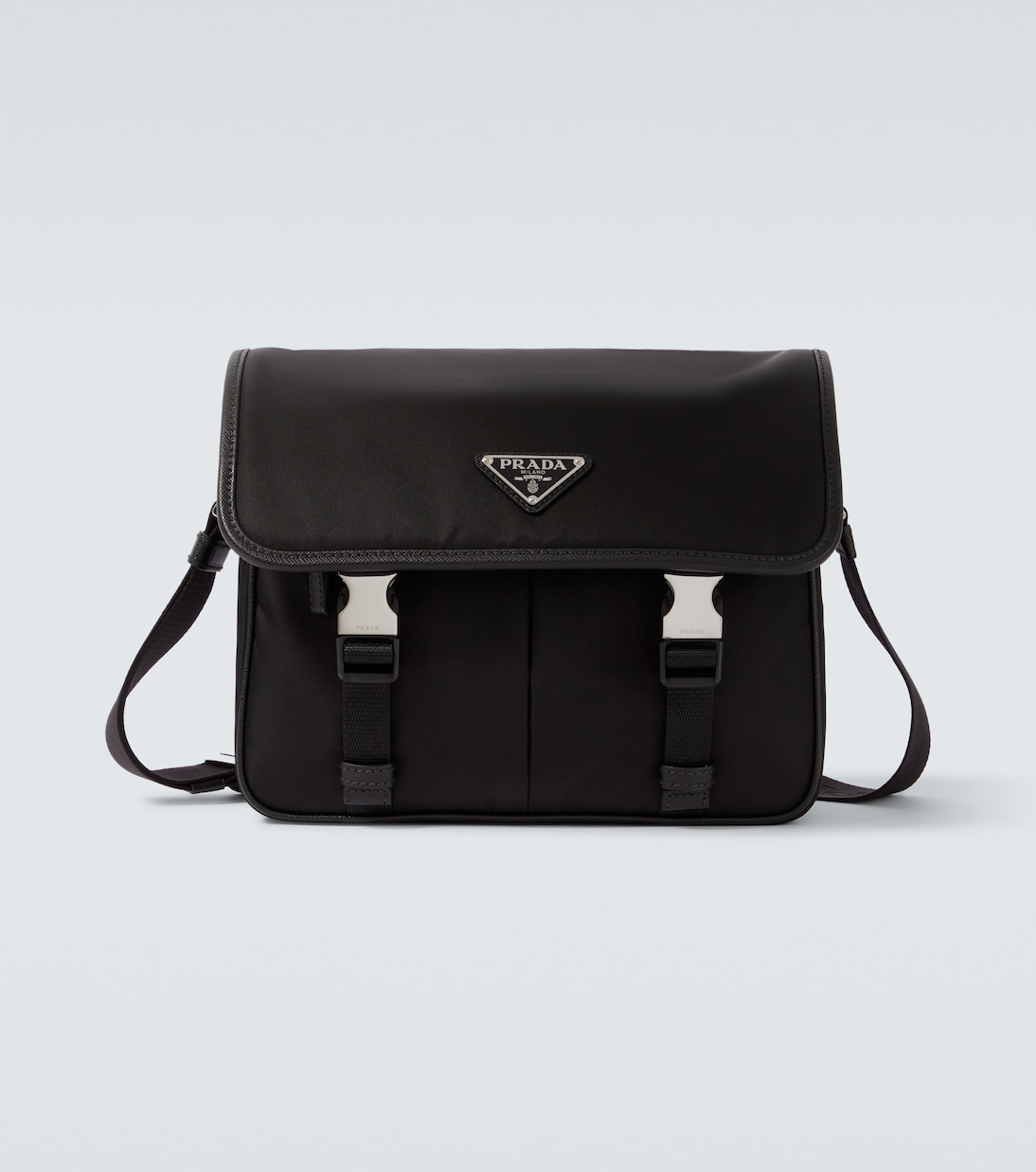 Messenger Bag aus Re-Nylon mit Leder | Prada