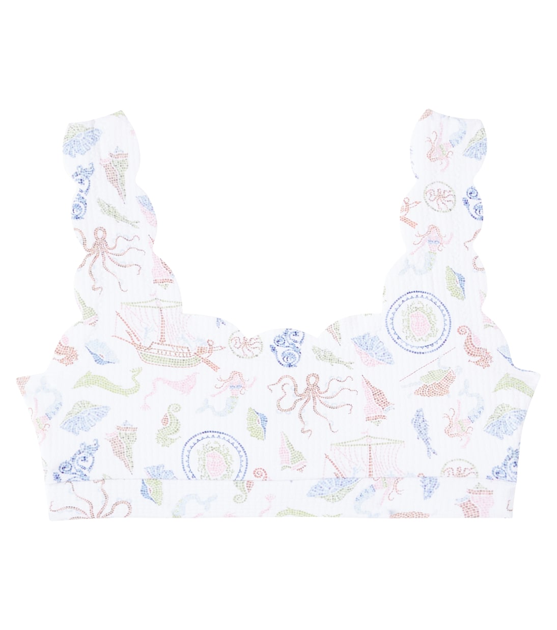 Top de bikini Bumby Palm Springs festoneado | Marysia Bumby