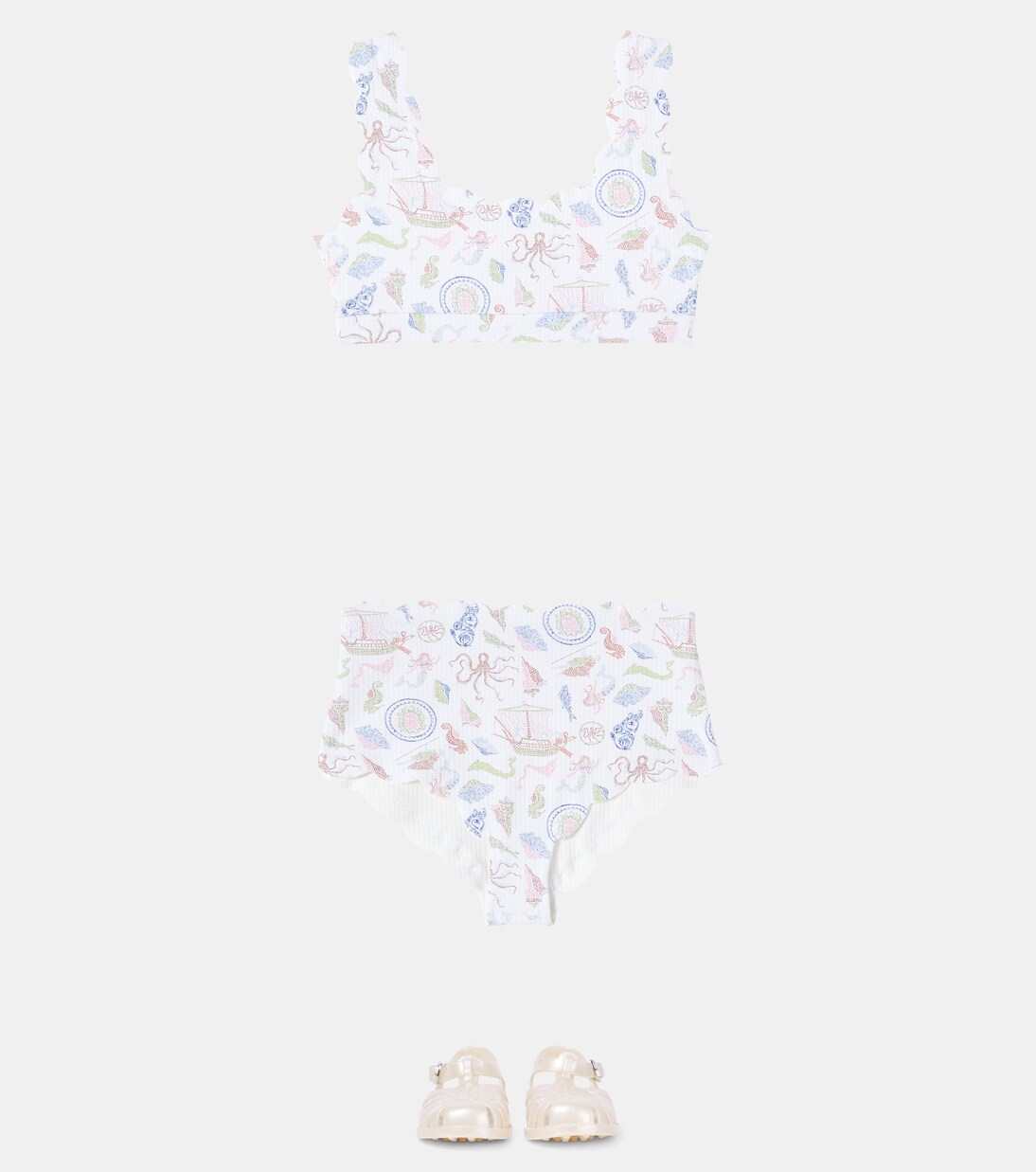 Top de bikini Bumby Palm Springs festoneado | Marysia Bumby