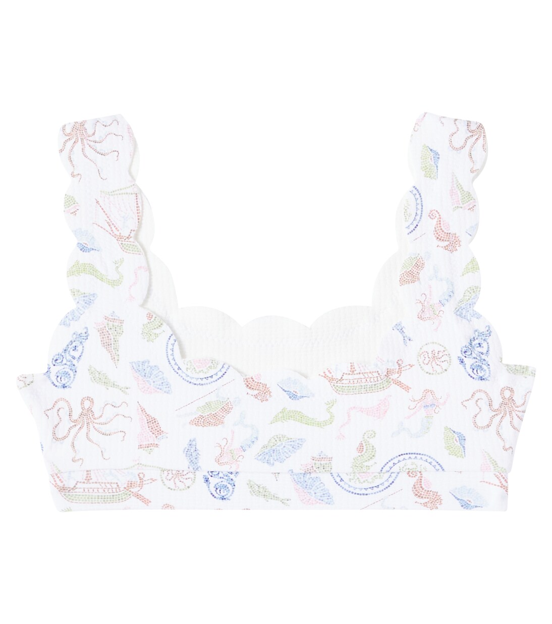 Top de bikini Bumby Palm Springs festoneado | Marysia Bumby