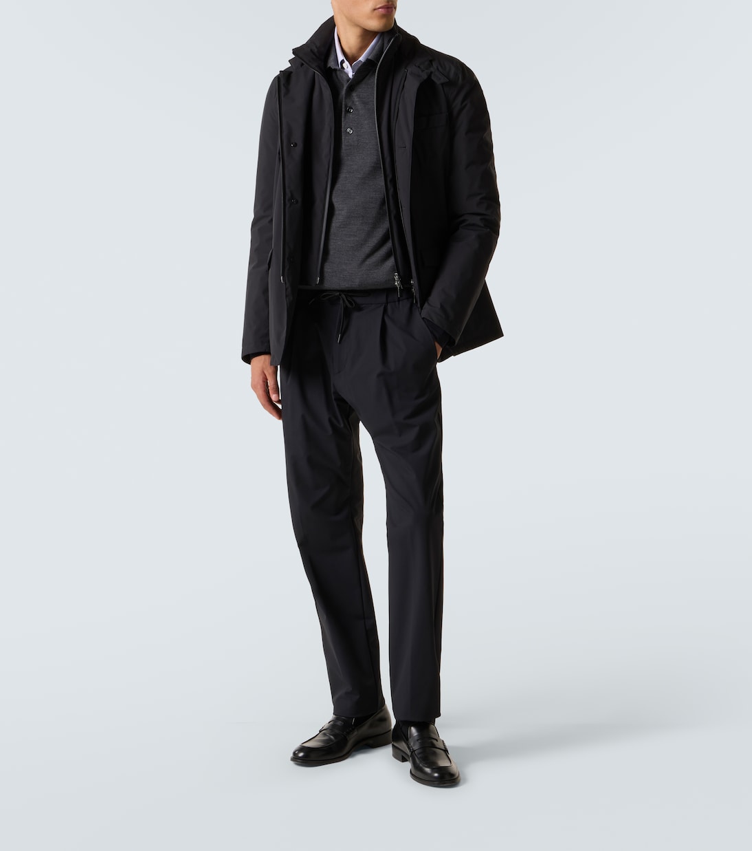 Mid-rise tapered pants | Herno