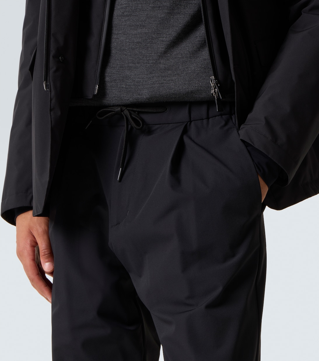 Mid-rise tapered pants | Herno