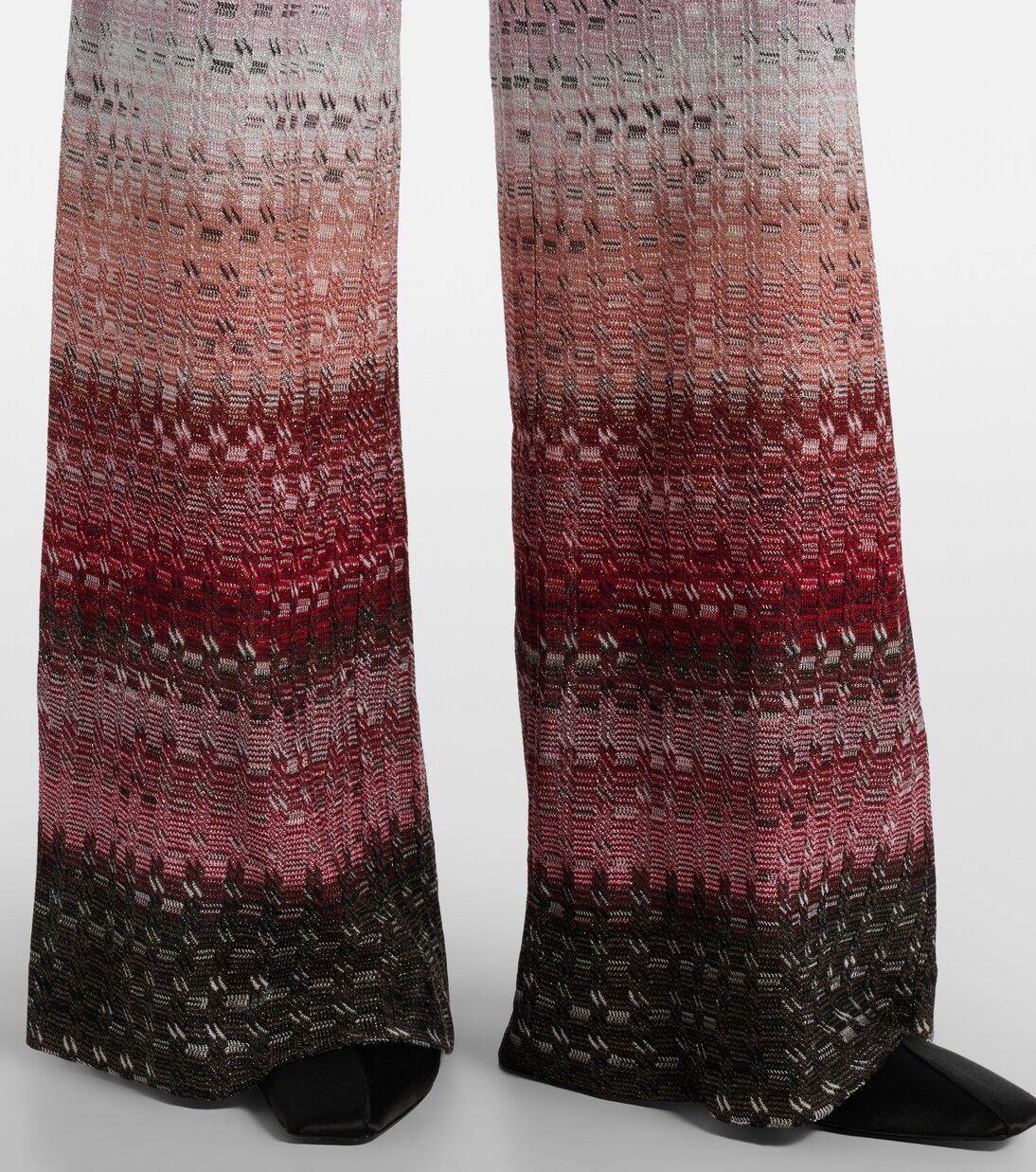 High-Rise-Schlaghose aus Lamé | Missoni