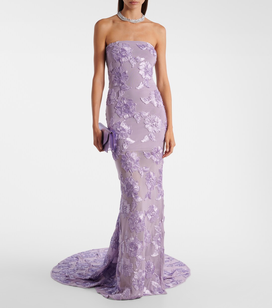 Robe longue à fleurs | Rotate