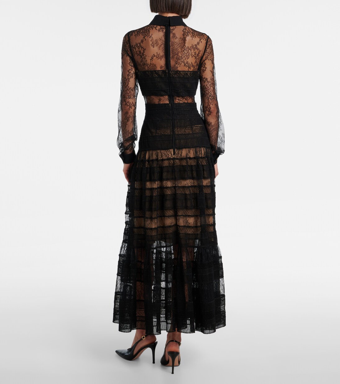 Robe midi en dentelle | Elie Saab