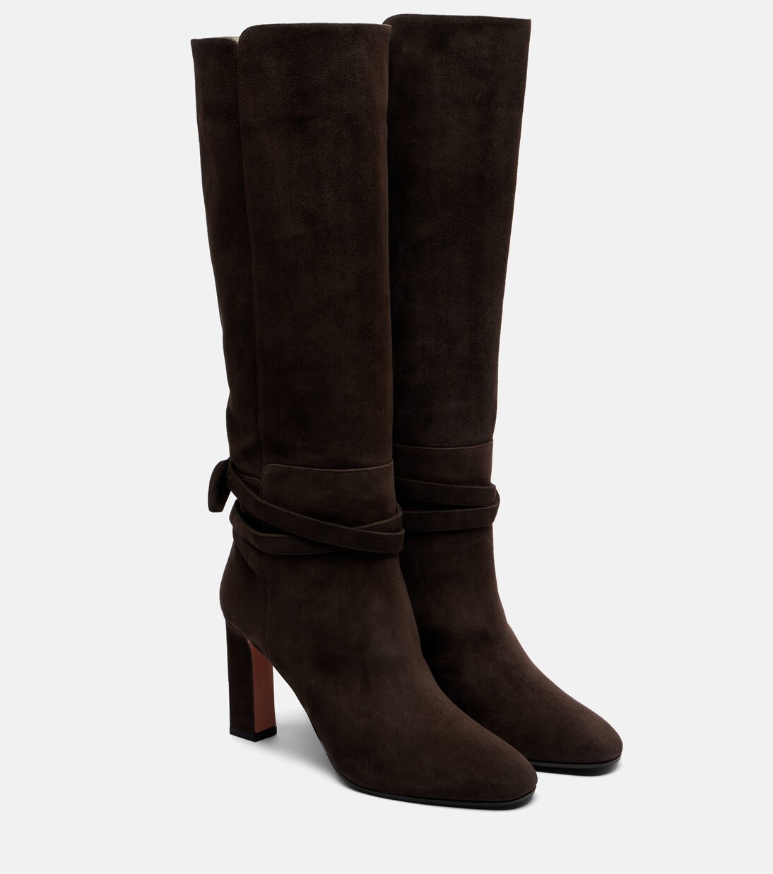 Very Bow 85 suede knee-high boots | Aquazzura