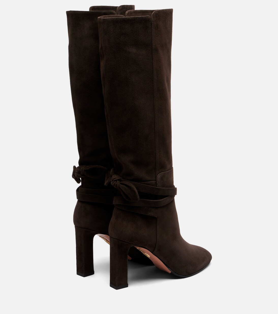 Very Bow 85 suede knee-high boots | Aquazzura