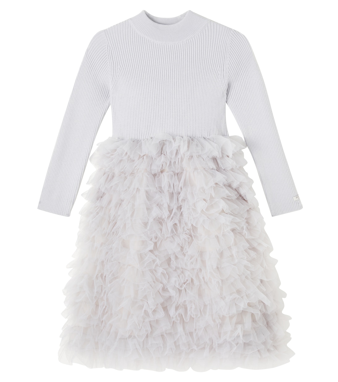 Cecilly ruffled wool-blend tulle dress | Donsje