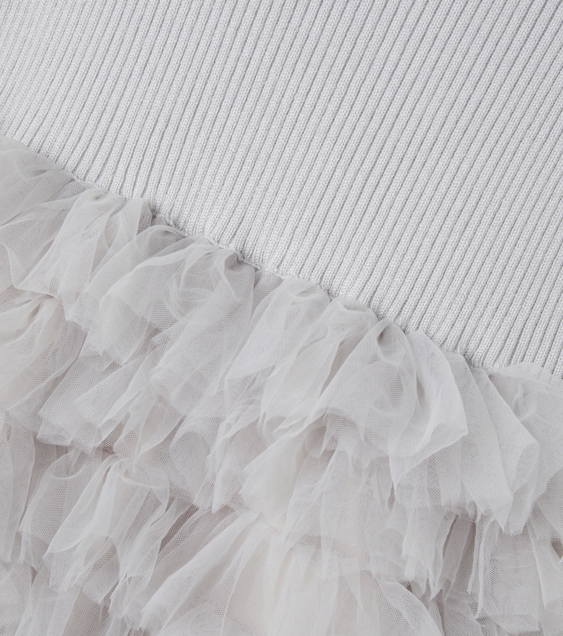 Cecilly ruffled wool-blend tulle dress | Donsje