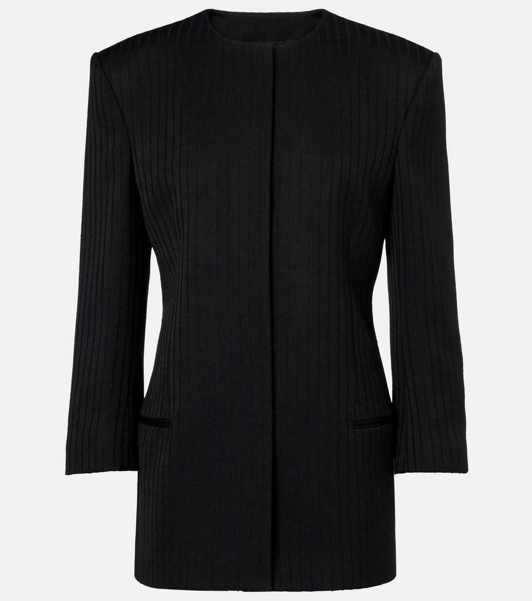 Ribbed-knit wool blazer | Calvin Klein Collection