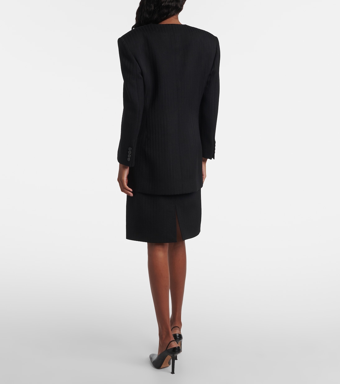 Ribbed-knit wool blazer | Calvin Klein Collection