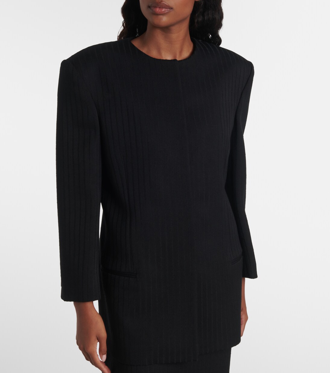 Ribbed-knit wool blazer | Calvin Klein Collection
