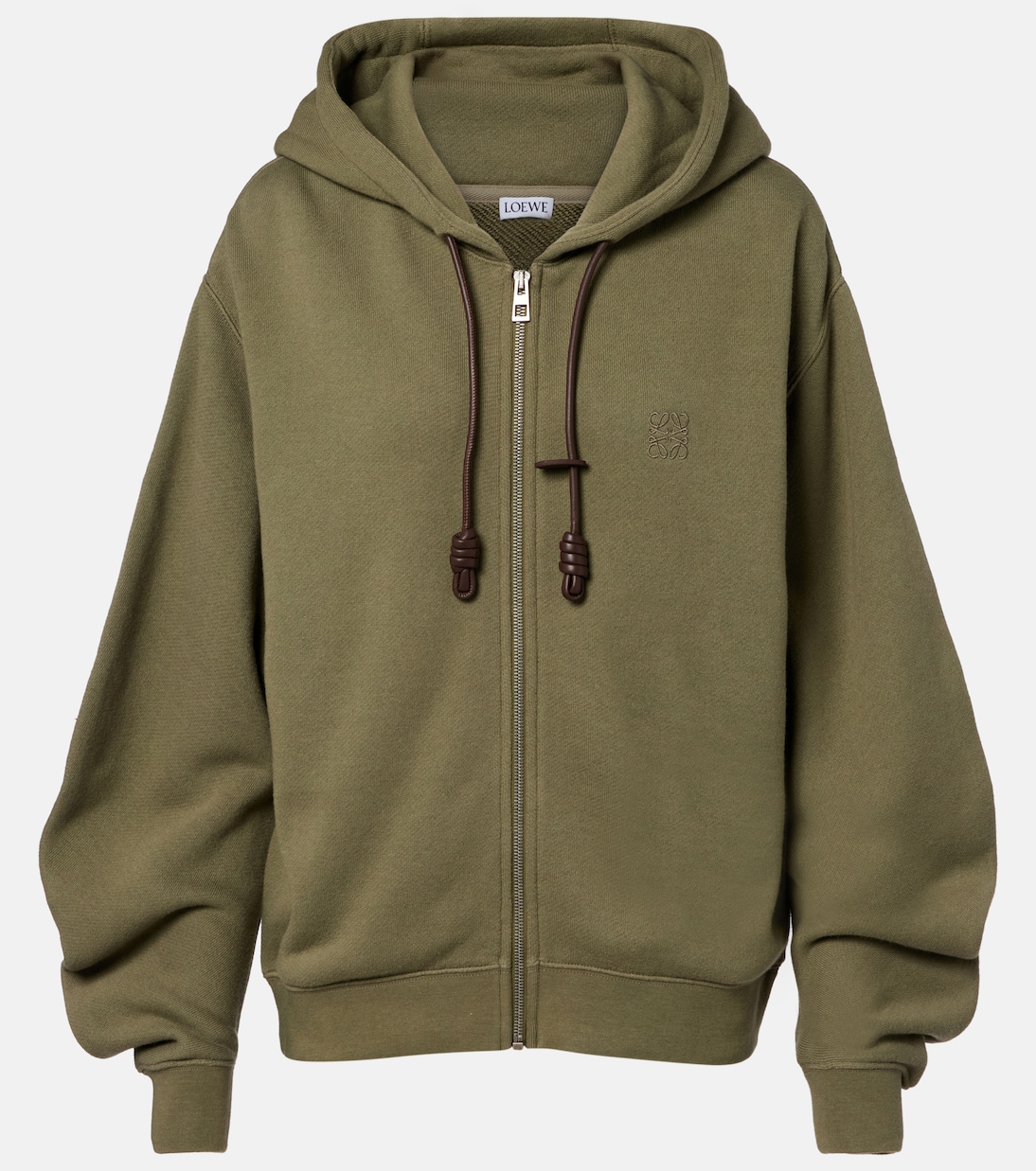 Flamenco cotton and cashmere zip-up hoodie | Loewe