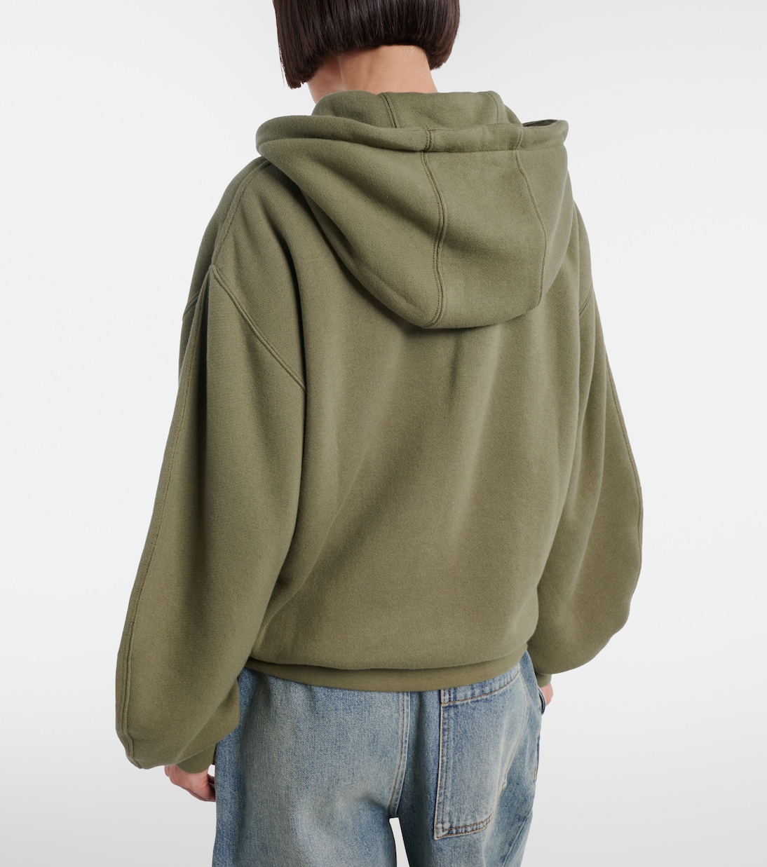 Flamenco cotton and cashmere zip-up hoodie | Loewe