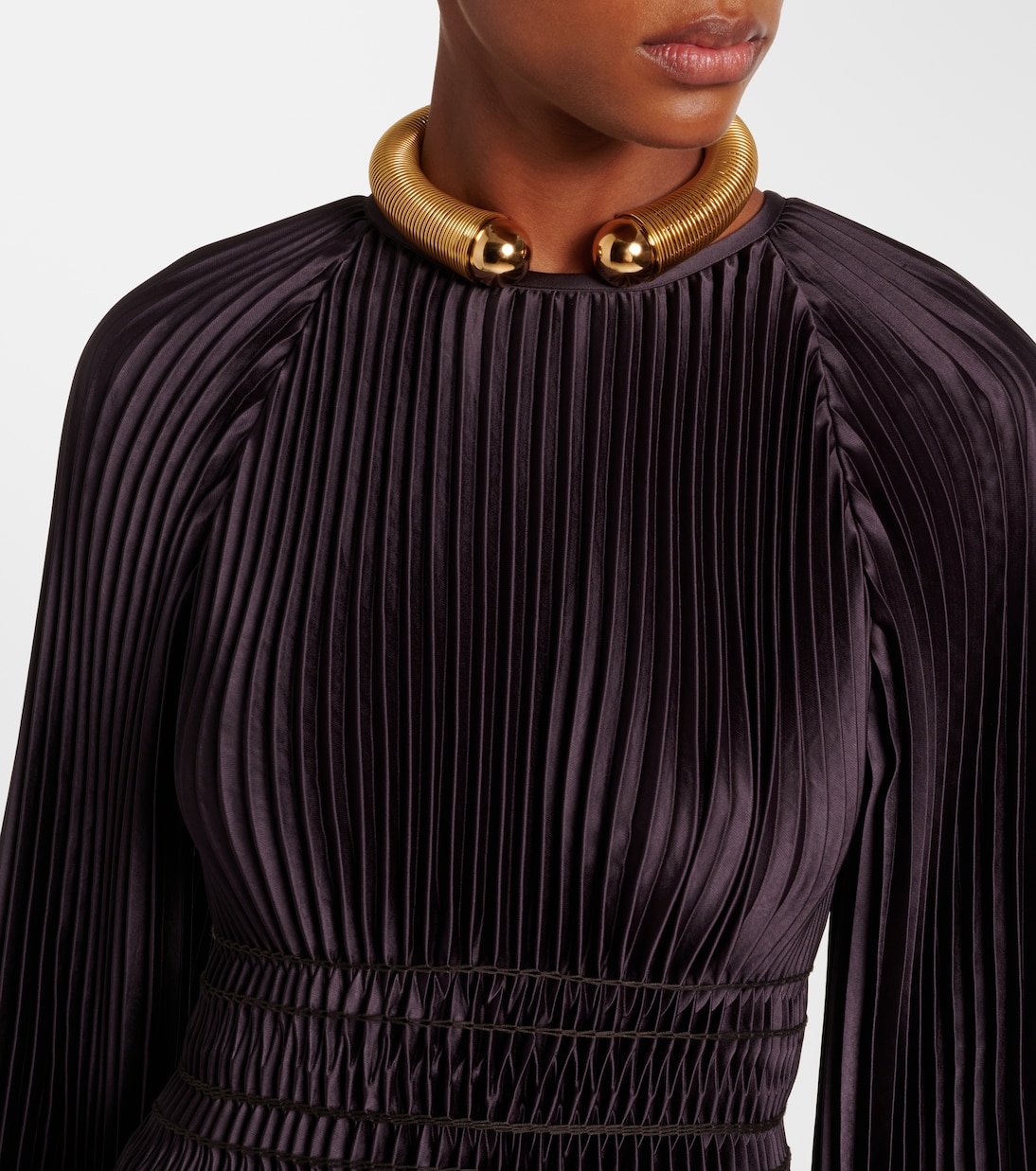 Ortiz pleated midi dress | Joseph