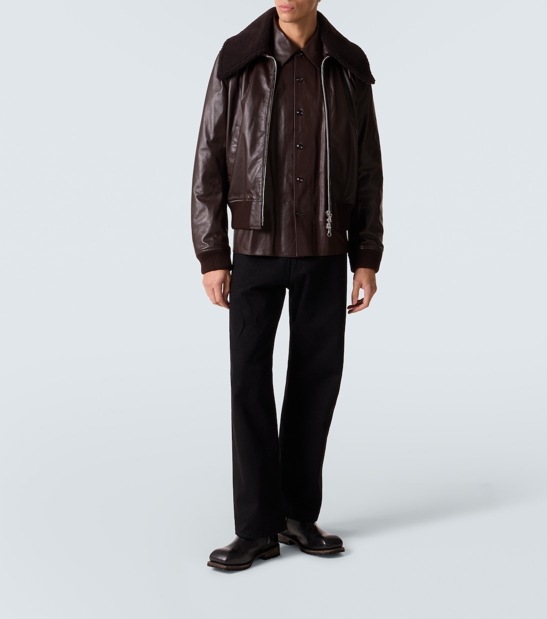 Veste bomber Pharos en cuir | Our Legacy