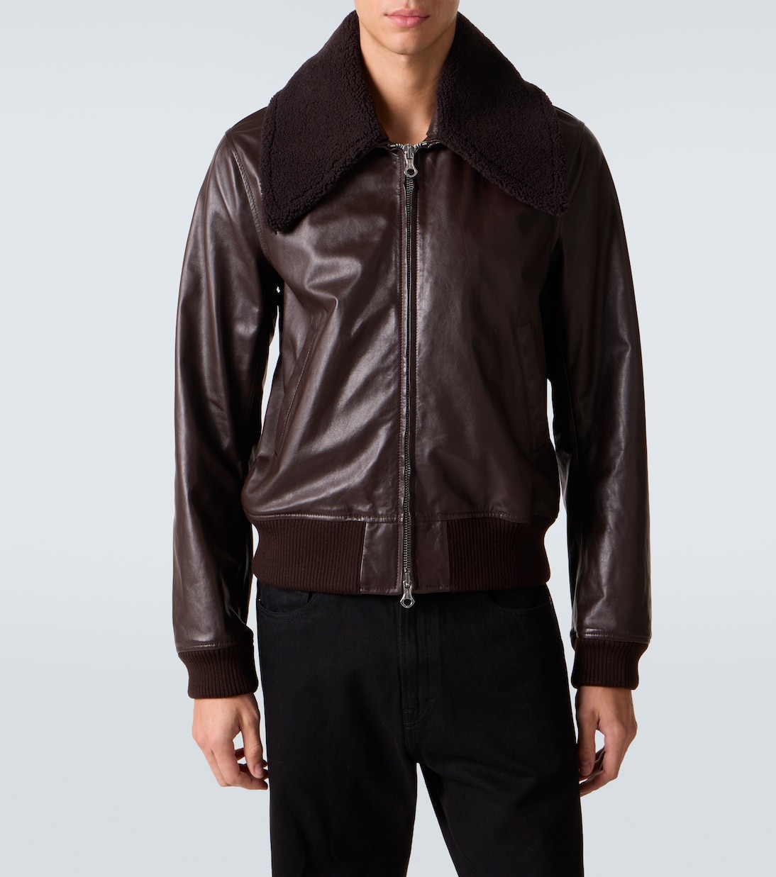 Veste bomber Pharos en cuir | Our Legacy
