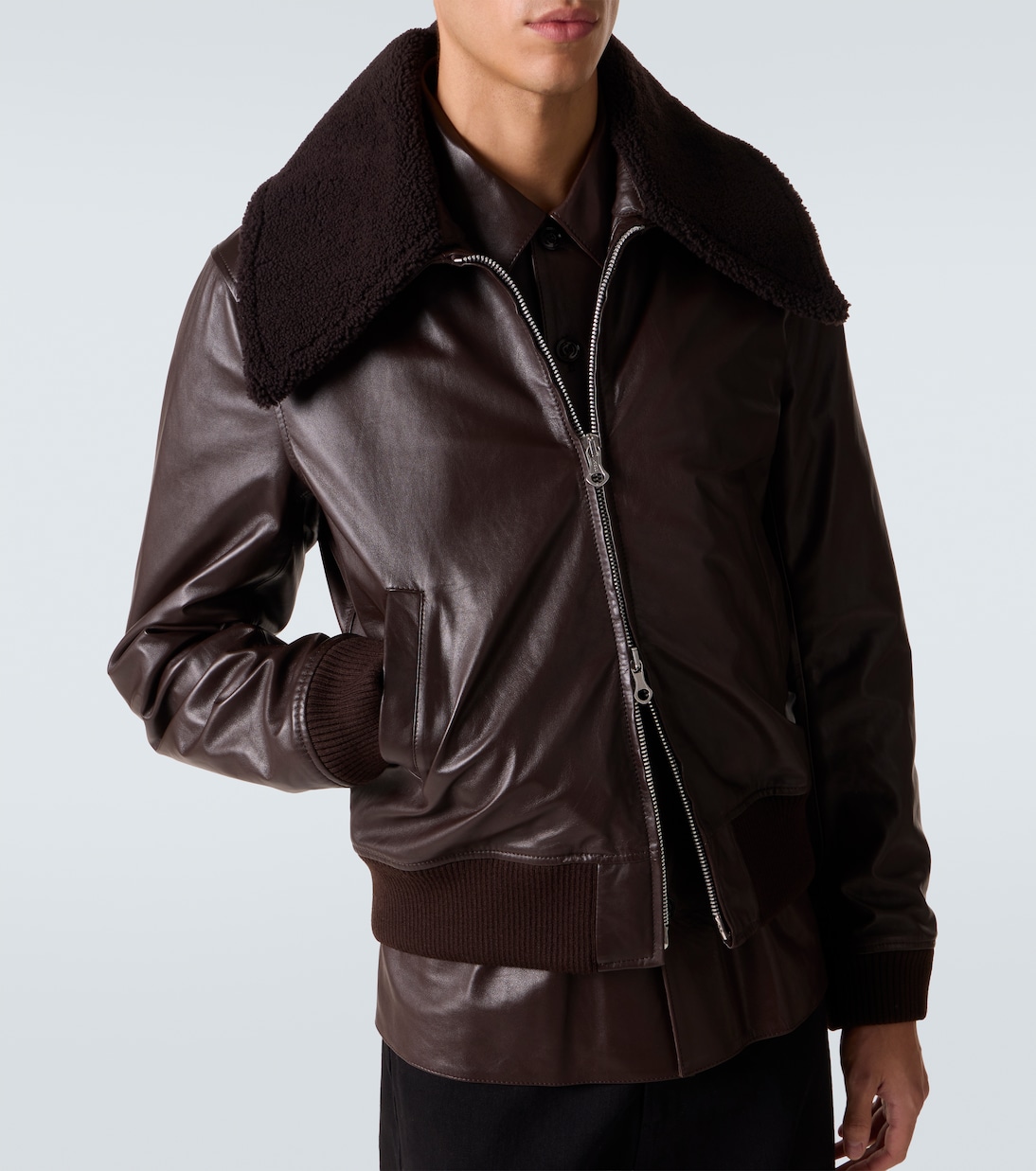 Veste bomber Pharos en cuir | Our Legacy