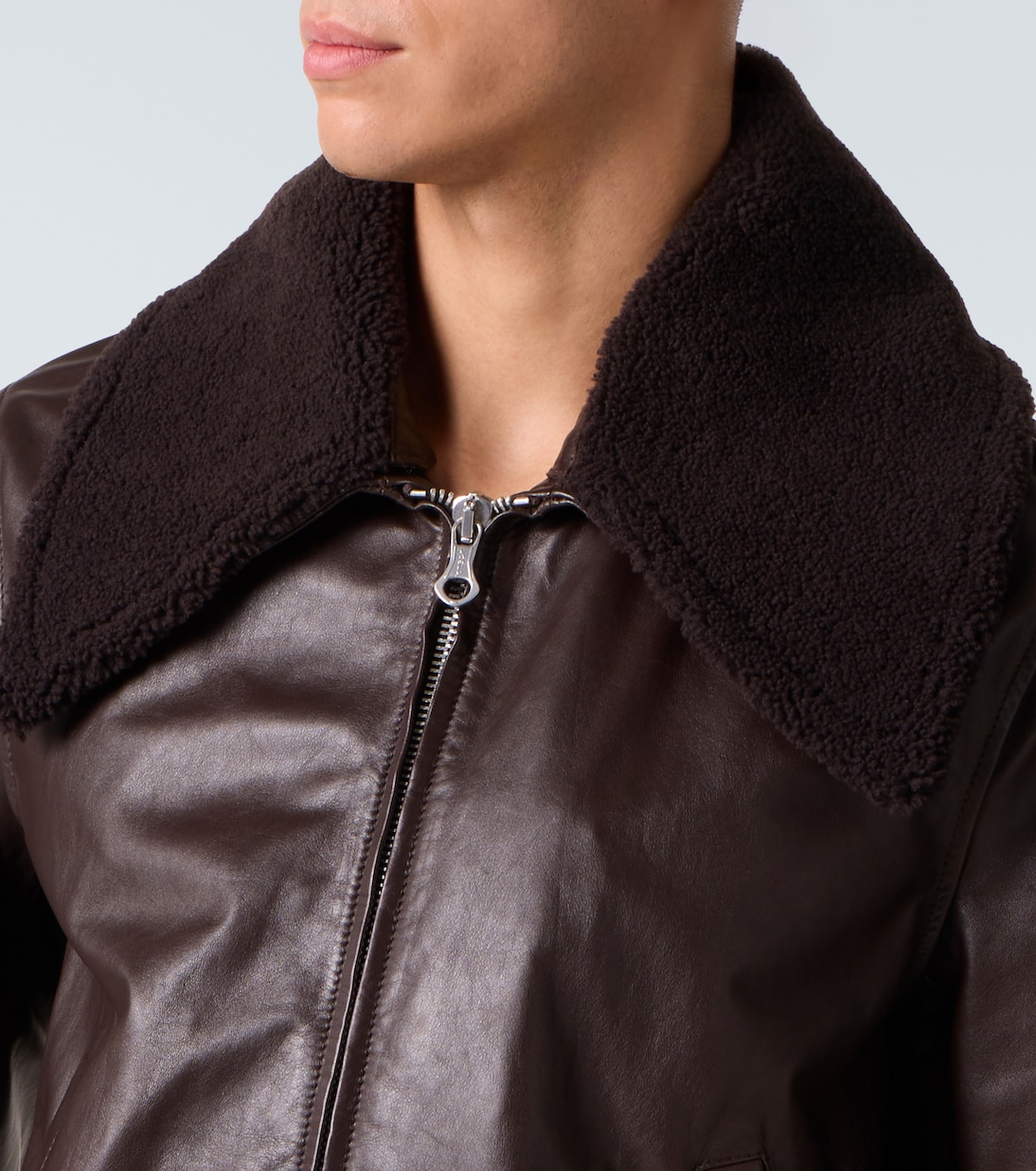 Veste bomber Pharos en cuir | Our Legacy