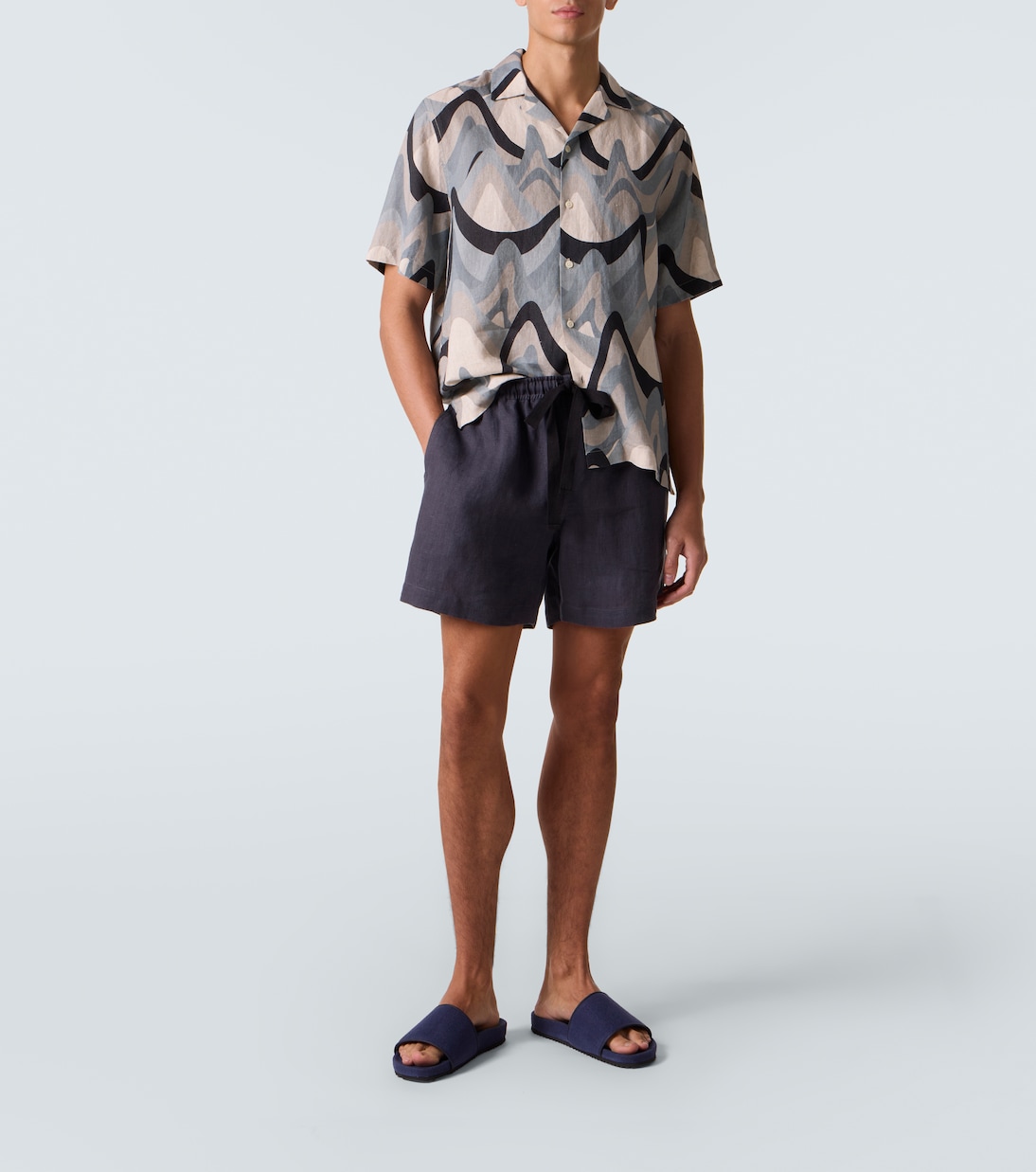 Pantoletten Renato aus Canvas | Frescobol Carioca