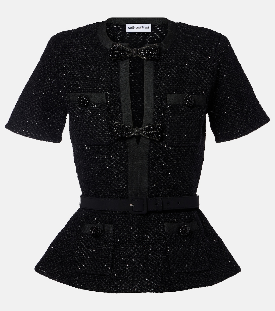 Top mit Pailletten | Self-Portrait
