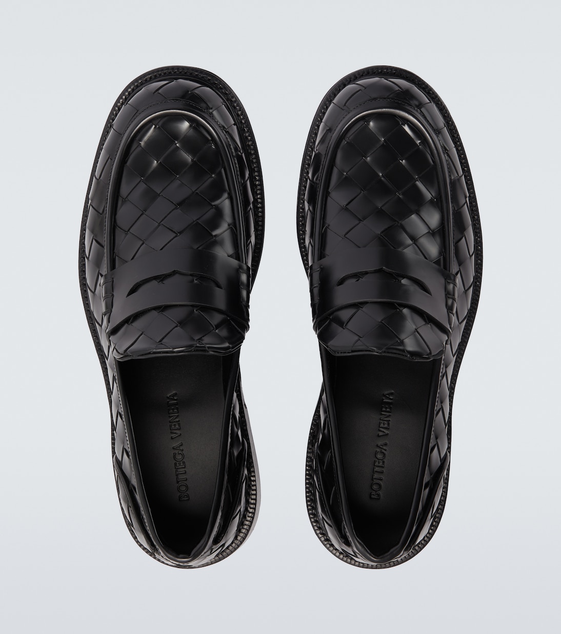 Mocassini James in pelle Intrecciato | Bottega Veneta