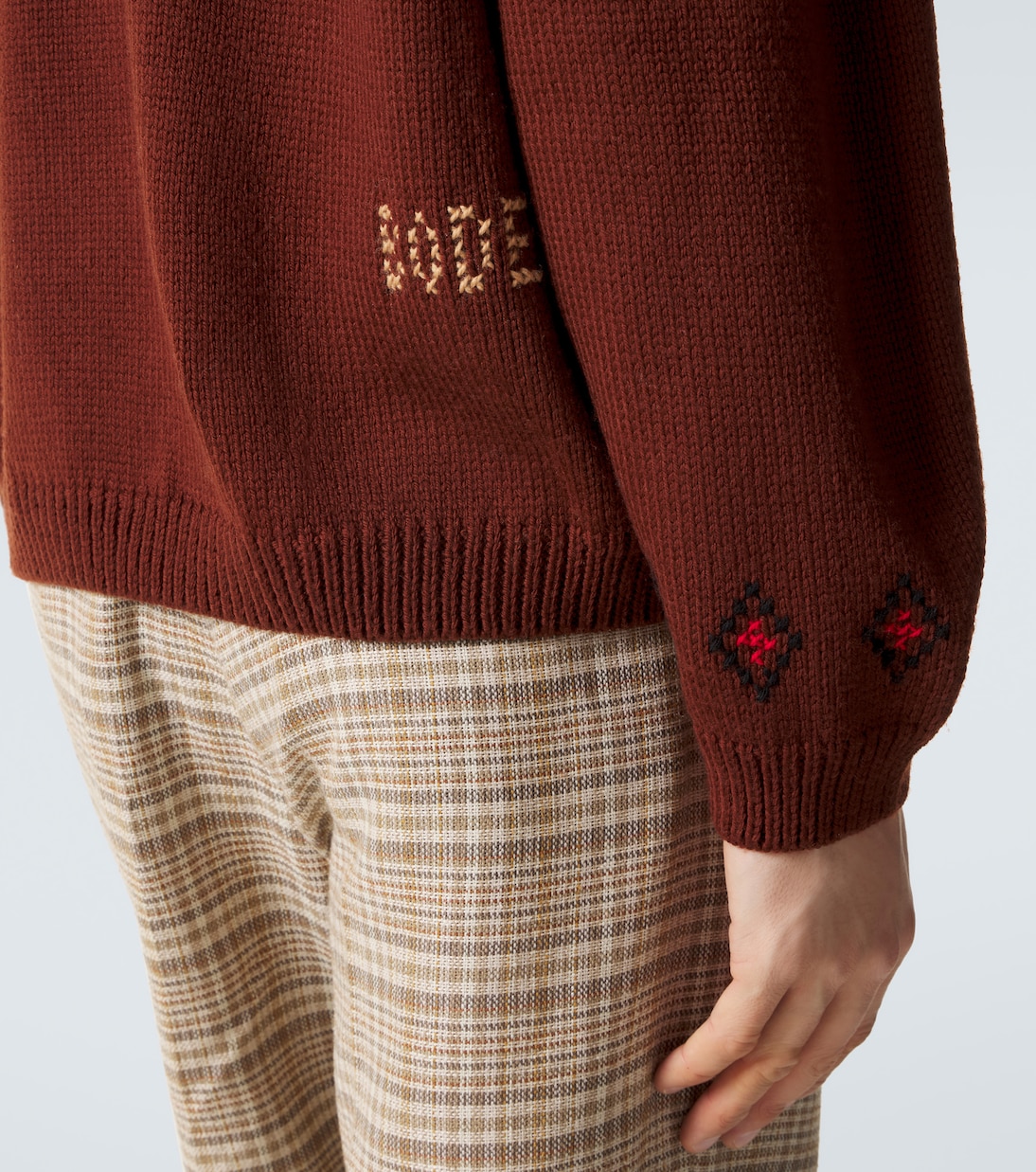 Scottie embroidered wool sweater | Bode