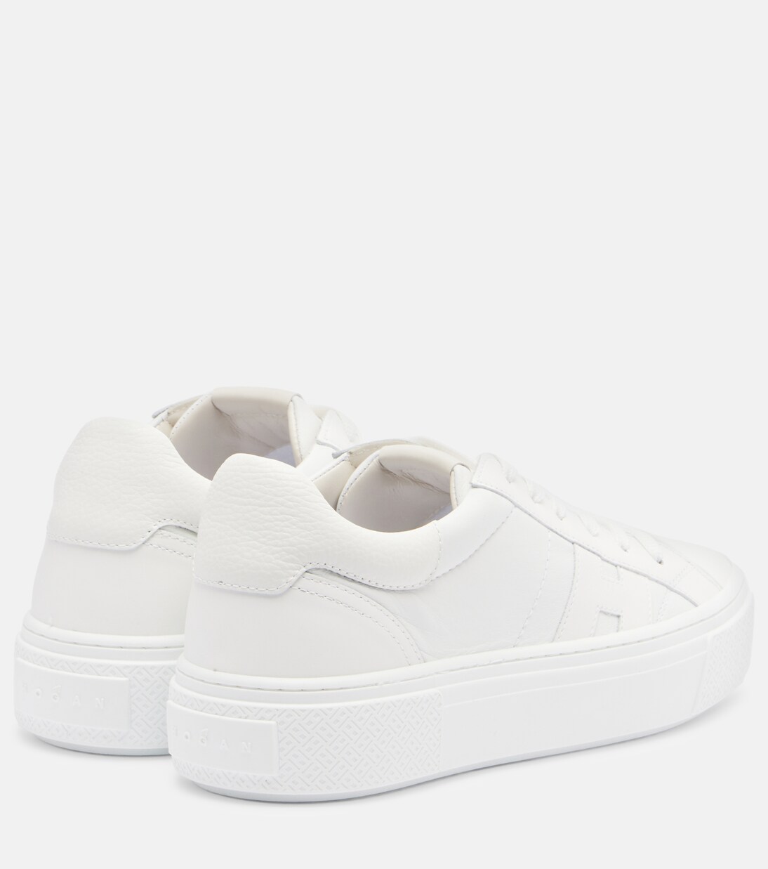 H705 Allacciato H leather platform sneakers | Hogan
